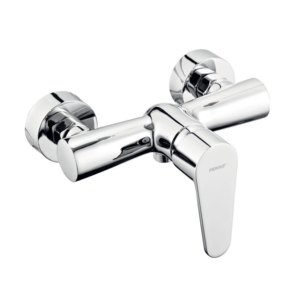 Снимка на Смесител стенен за душ Algeo - хром - Ferro - BAG7