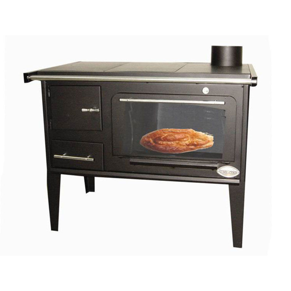 Снимка на Печка готварска ЗВЕЗДА НАРОДНА СПЕ СТЪКЛО 745х520х805мм 7 KW Кафява