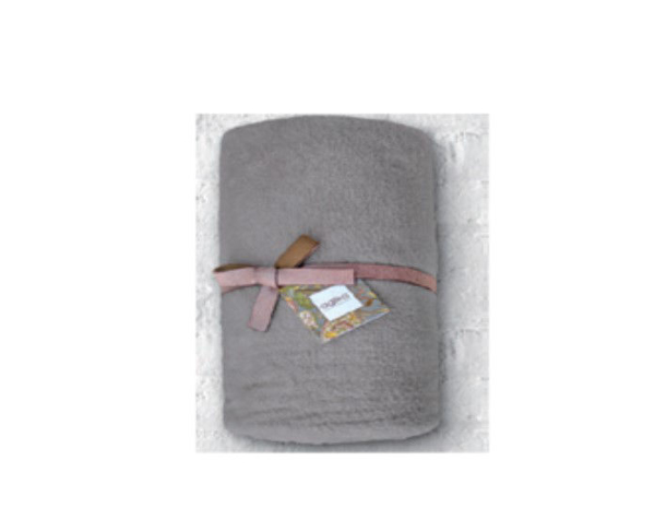 Снимка на Одеяло флийс 130х160 см сиво 